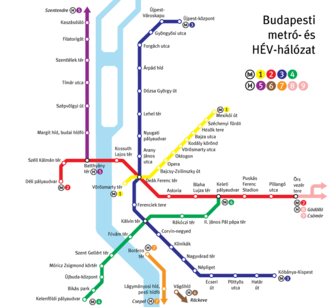 Plan du Métro de Budapest